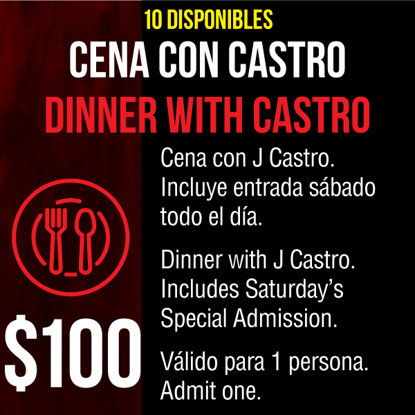 Cena Castro (Incluye VIP Sab)